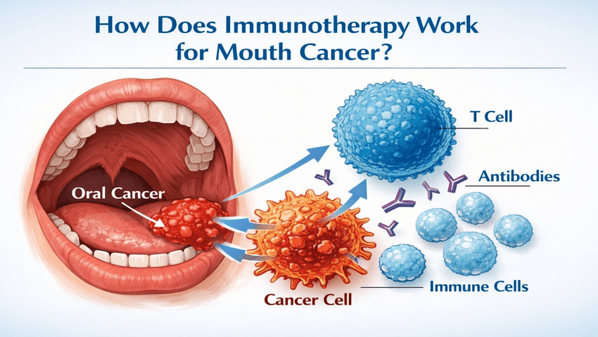 How does Immunotherapy work for Mouth Cancer